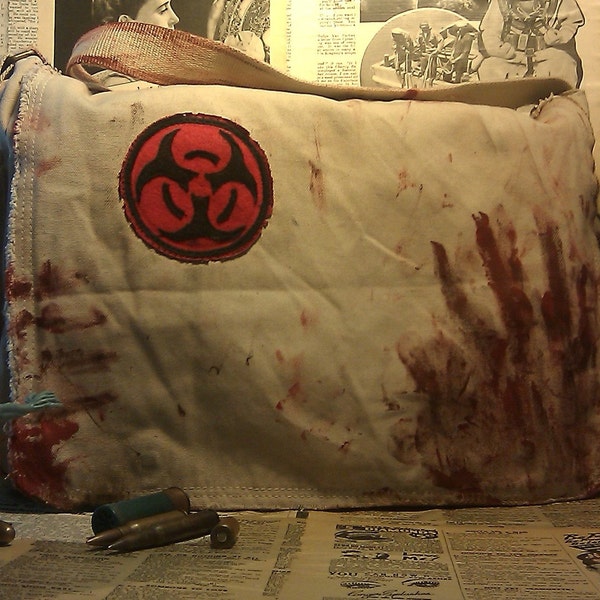 SUMMER SALE Walking Dead inspired Messenger Bag