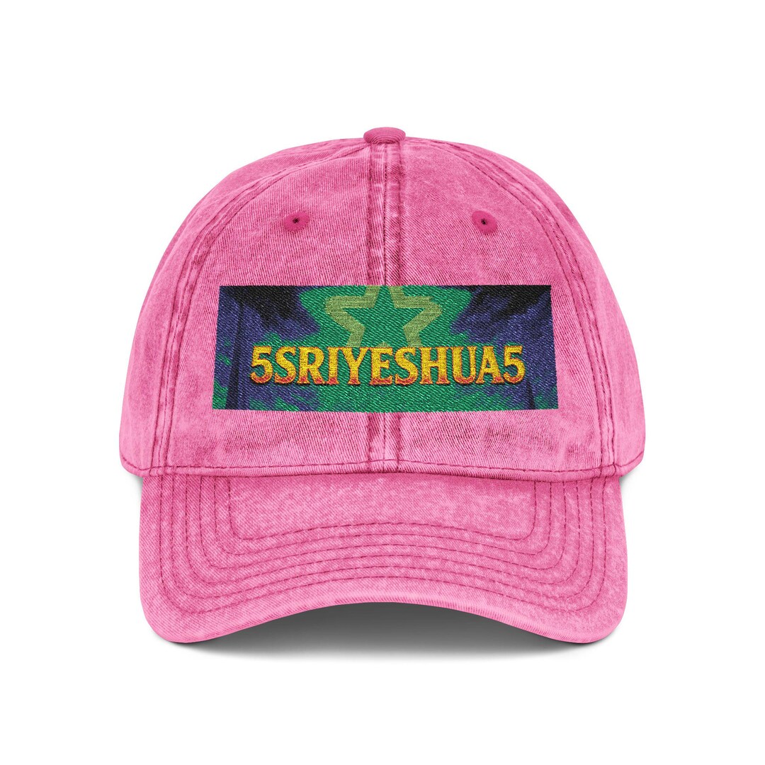 Esoteric Jesus Freak Hat Colorful Floral Embroidered Vintage Cap | Red ...