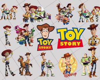 Toy Story SVG PNG Clipart Mega Bundle, Buzz Lightyear svg, Woody svg, DIY Birthday, shirt, craft project, Toy Story Font