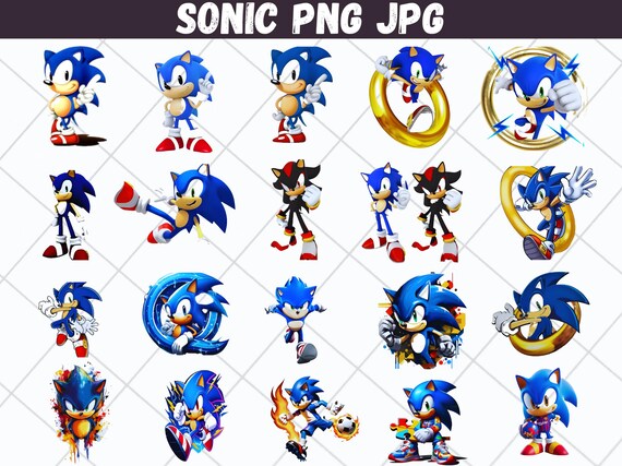 Sonic Png Bundle, High Quality, Sonic Clipart Png, Sonic Silhouette, Sonic Birthday, Sonic print, Baby shirt Diy, Sonic Print Kids Shirt Png