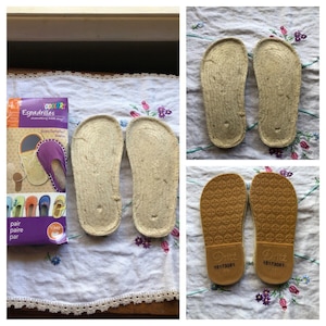New Espadrilles Soles For Shoe Making ~ Toddler Size 11 Espadrilles Flat Rope Soles By Dritz ~ DIY Flat Rope Espadrilles ~ FREE Shipping!!