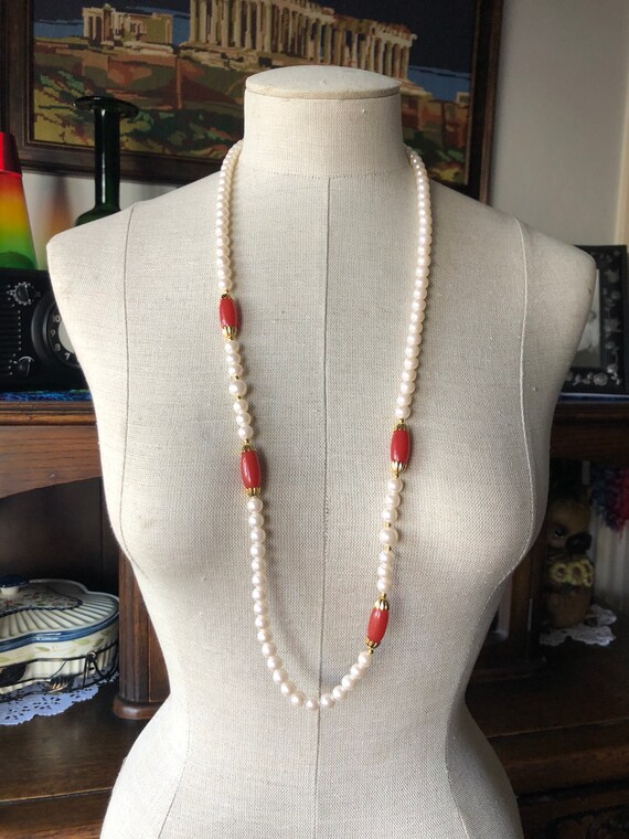1988 New Vintage Avon Timeless Elegance Necklace Feat… - Gem