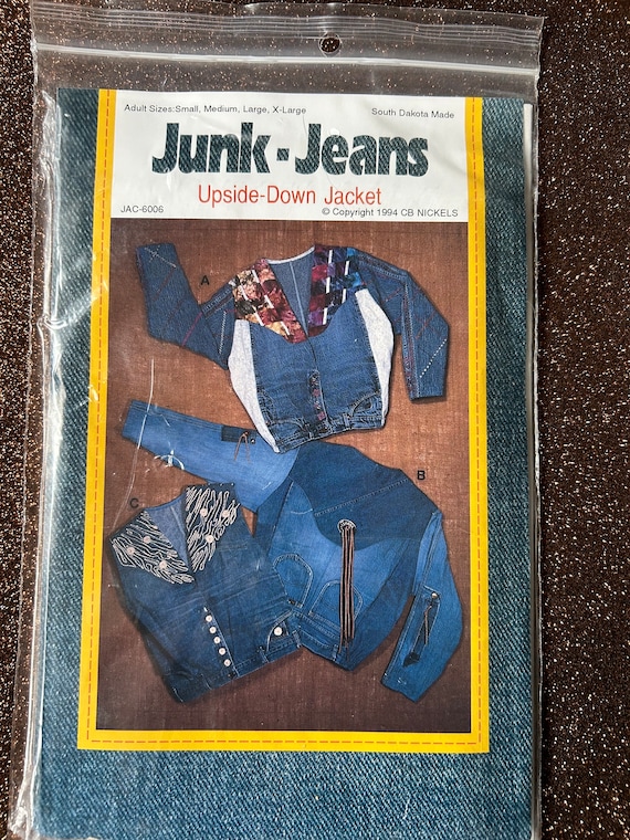 Jacket Diy Denim Old Jeans Into Jacket DIY Vintage Upside-down - Main Image