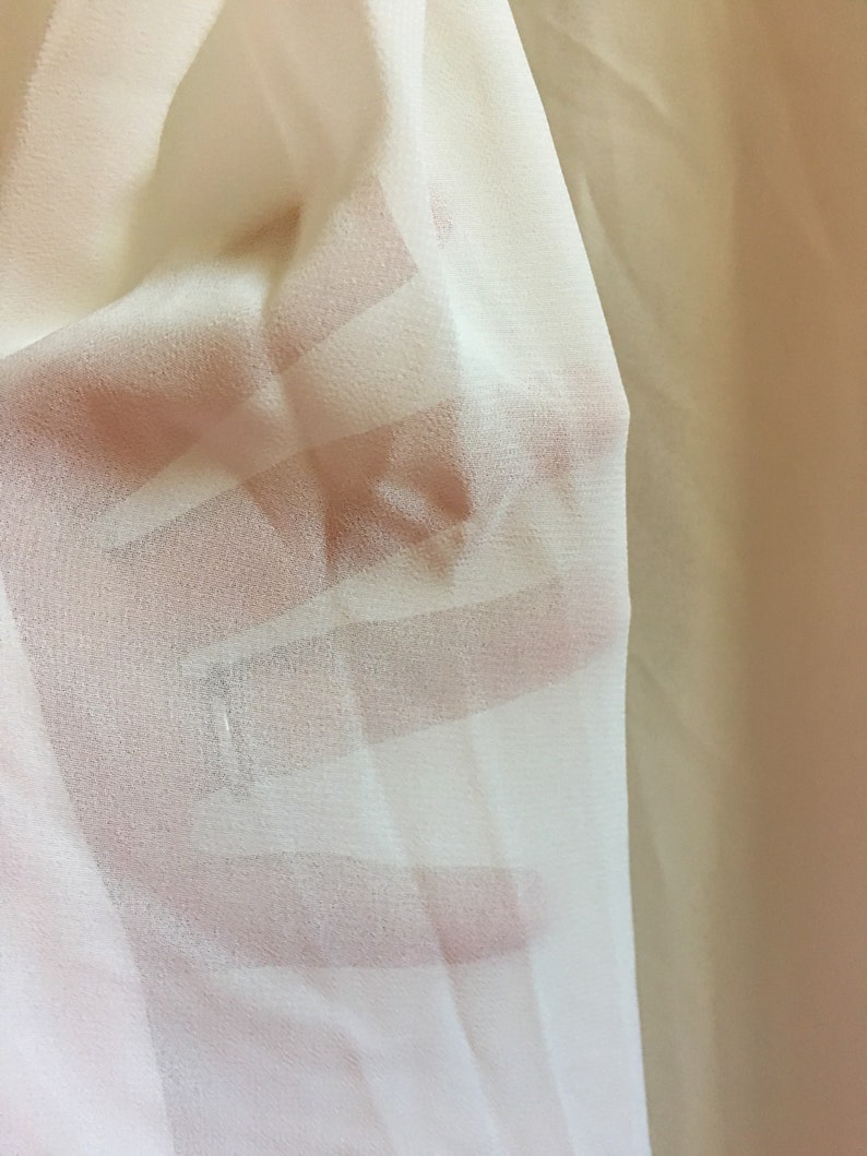 Never Worn Beautiful Vintage Sheer Bone White Linea Donatella Lingerie Robe Adorned With Black Lace And Pink Silky Ribbon ~ Tags Attached