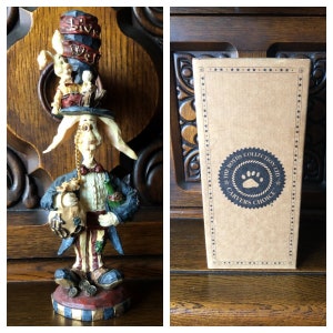 Limited Edition New In Box 9 Inch Vintage Boyds Bears Walter T. Goodlife..Live Well 1999 Carvers Choice Collection Figurine ~ FREE Shipping!