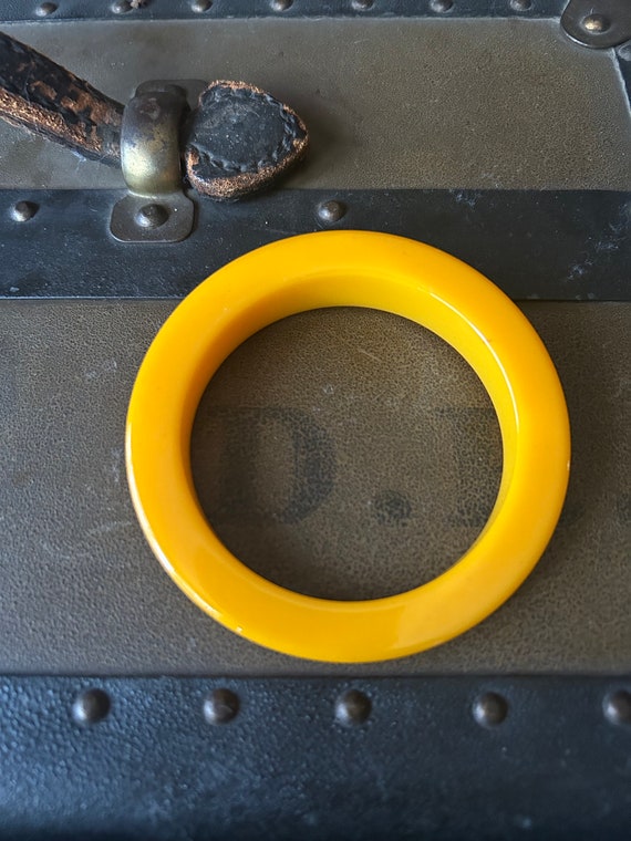Unique Wedge Shaped Butterscotch Bakelite Bracele… - image 4