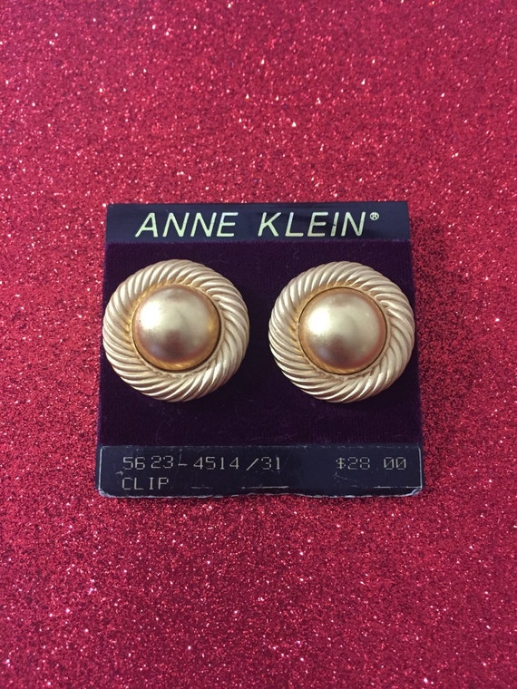 Deadstock ANNE KLEIN Clip On Earrings ~ Never Wor… - image 4