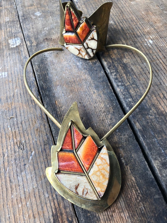 Antique Brass Necklace
