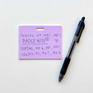 Erasable Horizontal Badge Notepad with a Ballpoint Pen (black ink) Zebra