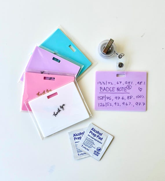 Erasable Horizontal Badge Notepad