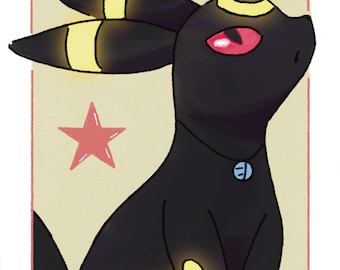 Lámina artística de Eeveelutions: Dibujo digital 5x7