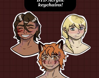 Boyfriend to Death/ YKMET double sided Acrylic charm keychain