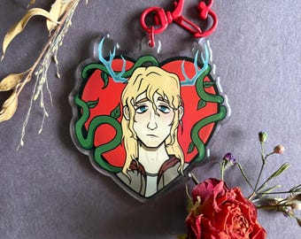 Boyfriend to death Lawrence Oleander double sided acrylic charm keychain