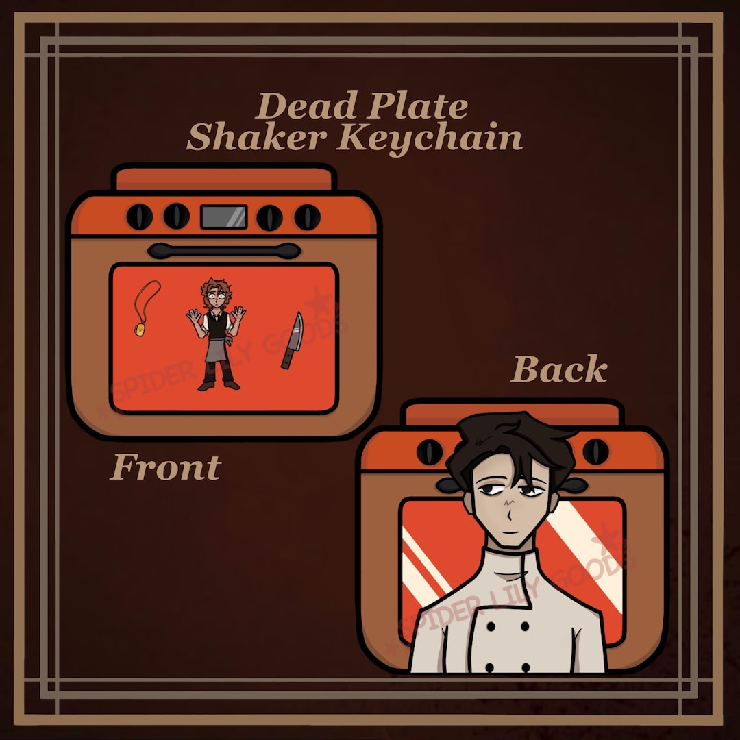 Dead Plate Double Sided Shaker Acrylic Keychain - Etsy