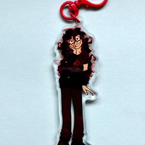 John Doe visual novel game double sided acrylic charm keychain image 5