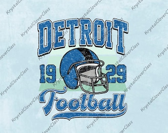 Detroit PNG, León de Detroit PNG, Equipo de fútbol americano estatal PNG, Diseño para sublimación, Descarga digital PNG