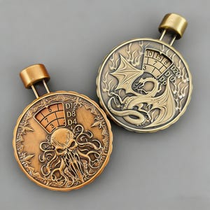 7-in-1 Press Dial Metal Dice+Box,DND Gift image 8