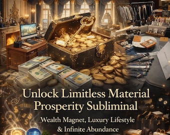 Débloquez une prospérité matérielle illimitée subliminale - Aimant de richesse, style de vie de luxe et abondance infinie