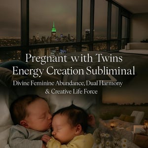 Gravid med tvillingar Energiskapande Subliminalt – Gudomligt feminint överflöd, dubbel harmoni och kreativ livskraft