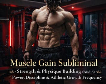 Aumento muscular subliminal: audio para desarrollar fuerza y físico/frecuencia de potencia, disciplina y crecimiento atlético