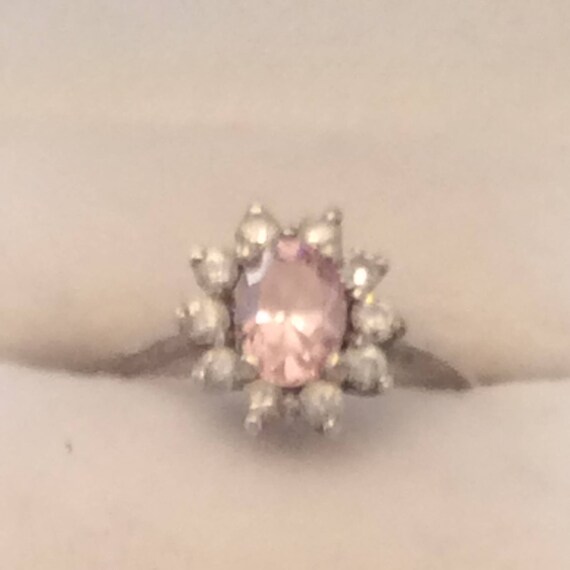 Authentic Vintage REAL Natural PINK SAPPHIRE And … - image 2