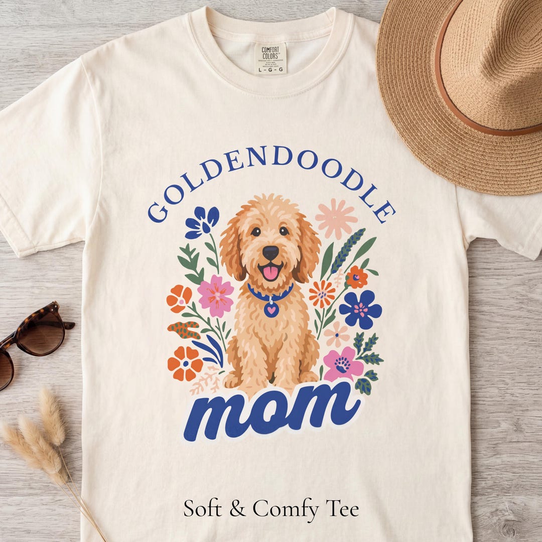 Goldendoodle Mom Shirt, Comfort Colors Dog Mom T-shirt, Doodle Mama ...