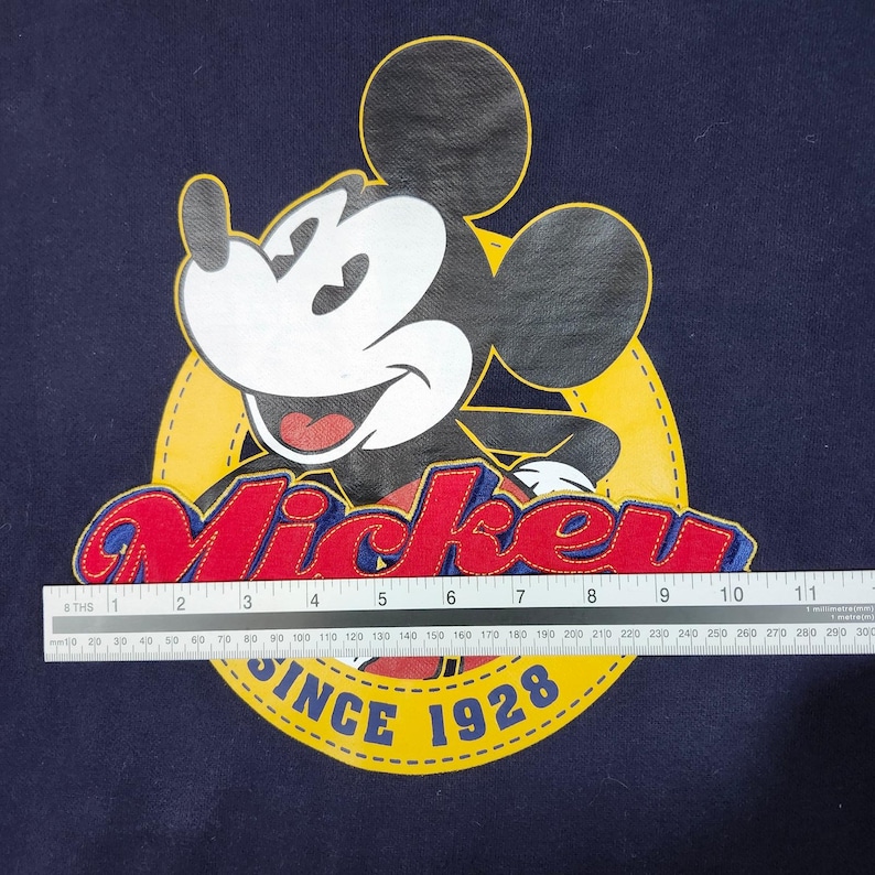 Disney Mickey Mouse Zip Up Hoodie Sweatshirt Navy Blue XXL Authentic Disney Stor zdjęcie 10