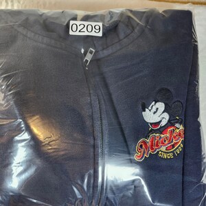 Disney Mickey Mouse Zip Up Hoodie Sweatshirt Navy Blue XXL Authentic Disney Stor zdjęcie 11