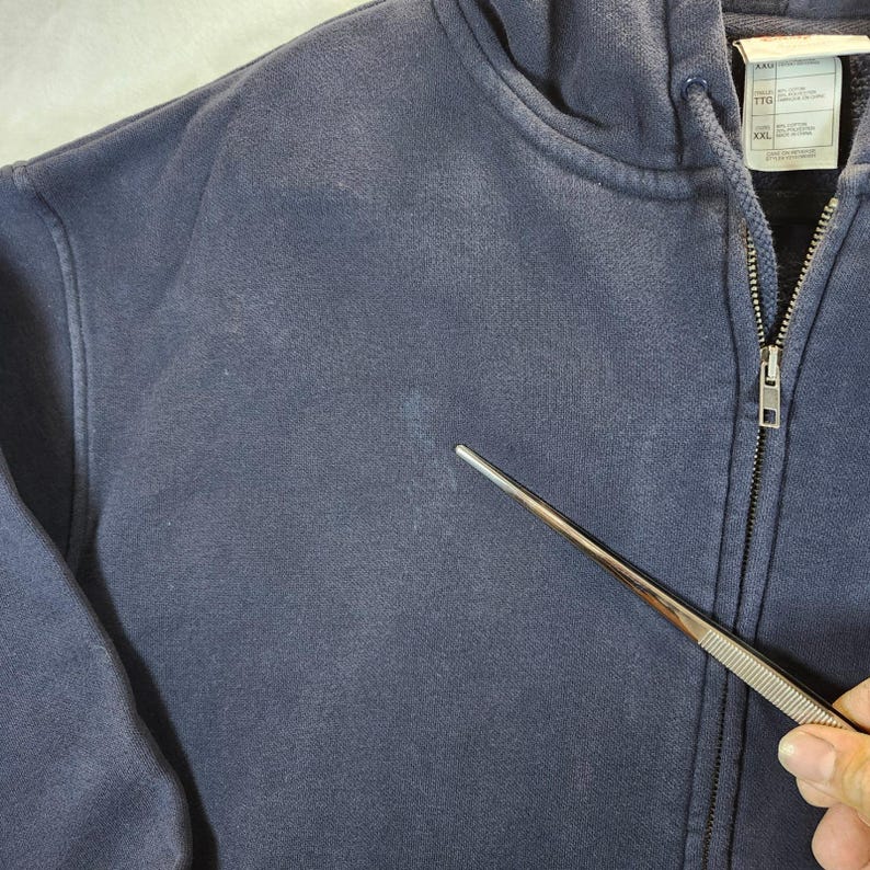 Disney Mickey Mouse Zip Up Hoodie Sweatshirt Navy Blue XXL Authentic Disney Stor zdjęcie 7