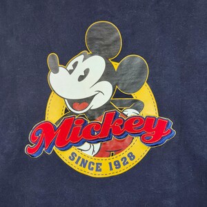 Disney Mickey Mouse Zip Up Hoodie Sweatshirt Navy Blue XXL Authentic Disney Stor zdjęcie 6