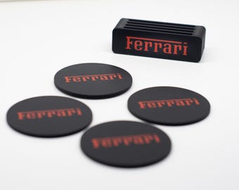 Motorsport Coaster Set – Racing Drink Coasters – Motorsport Decor – 3D Printed Coasters – Car Enthusiast Gift