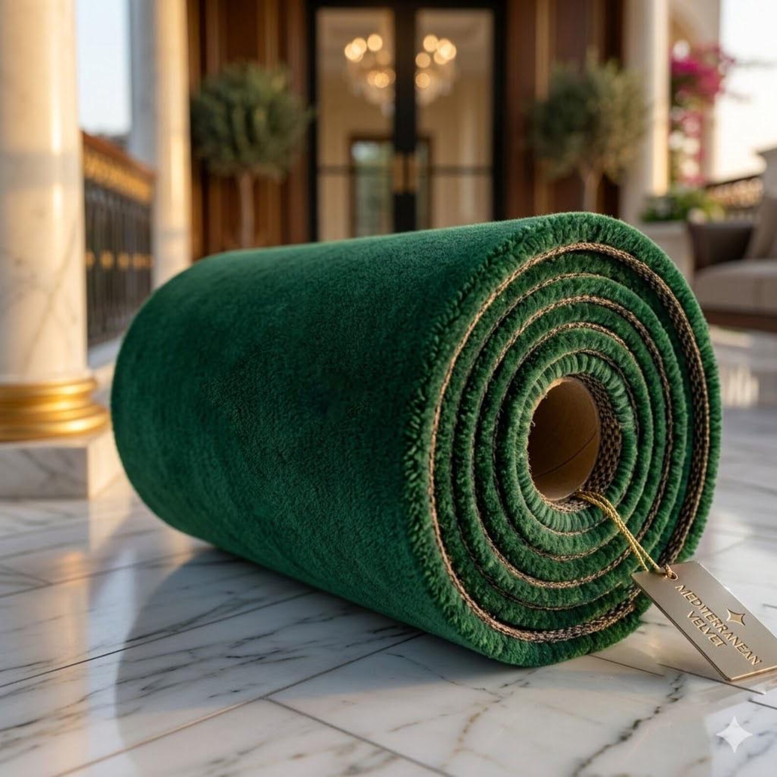 Emerald Green Runner Rug, Luxury Hallway Rug, Long Plush Corridor ...