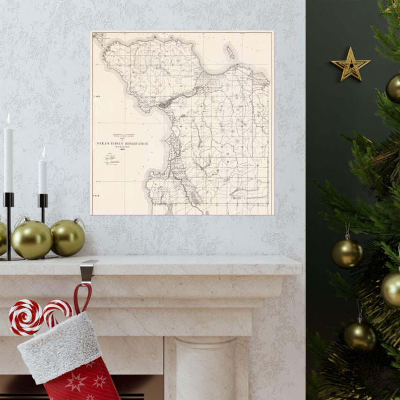 Neah Bay Washington Makah 1936 Forestry Map Poster - Etsy