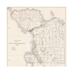 Neah Bay Washington Makah 1936 Forestry Map Poster - Etsy