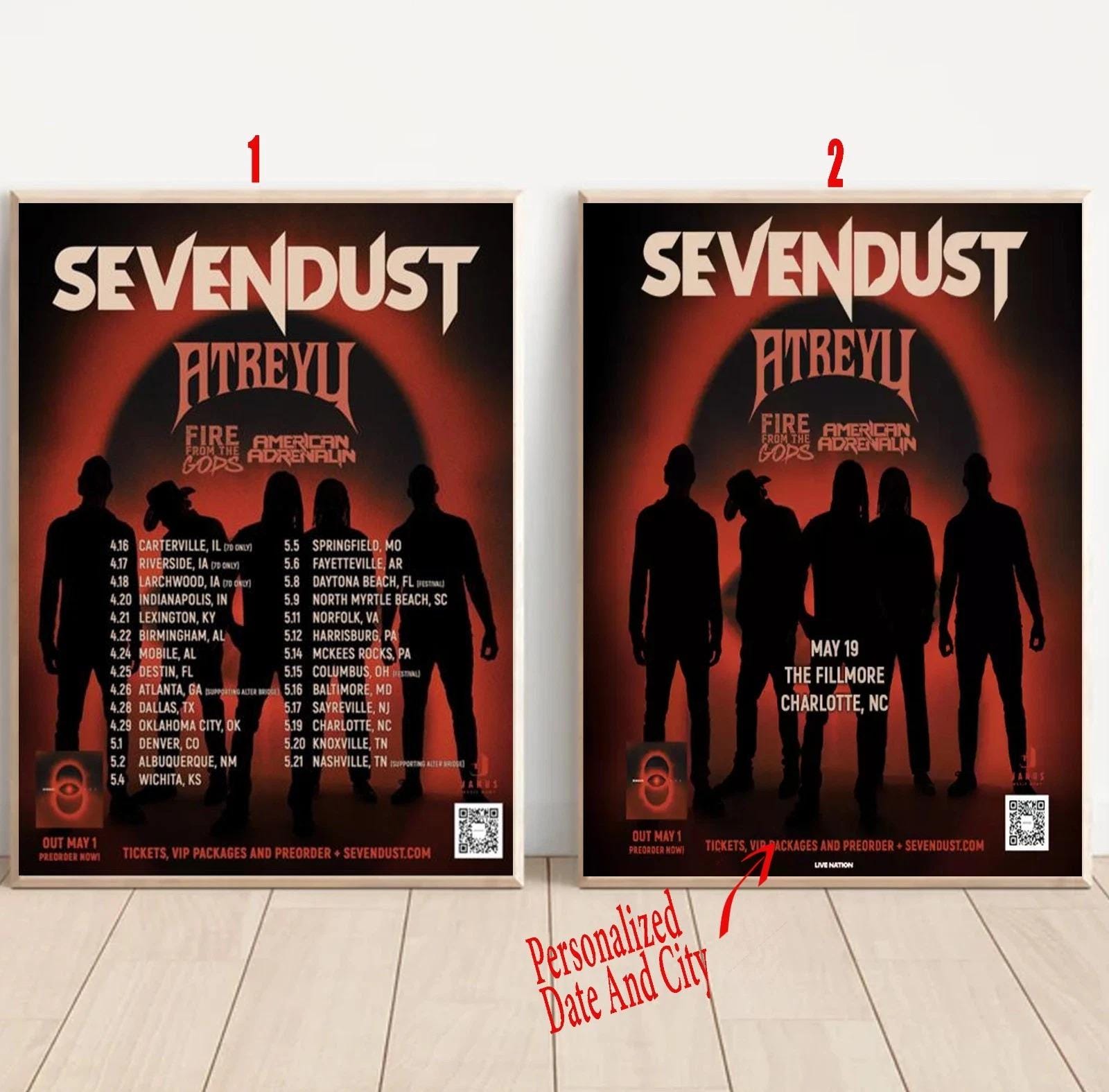 Custom Sevendust New Album ONE and Spring 2026 US Tour Poster - Etsy