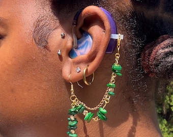 Emerald Cascade: sieraden hoortoestellen/cochleaire implantaten