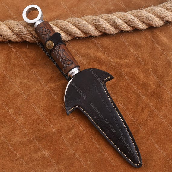 Handmade Real Kunai Knife Ninja Dagger Knife USA Men Birthday Gift