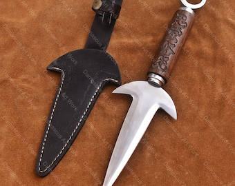 Handmade Real Kunai Knife Ninja Dagger Knife USA Men Birthday Gift