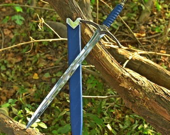 Hand Forged Medieval Viking Stainless Steel sword – Knight Broad sword with Scabbard | Collectible Fantasy Replica sword , Gift For Him