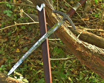 Hand Forged Stainless Steel Blade Sword Viking Sword Medieval Sword Best Birthday Gift Anniversary Gift For Son Christmas Gift For Him / Her
