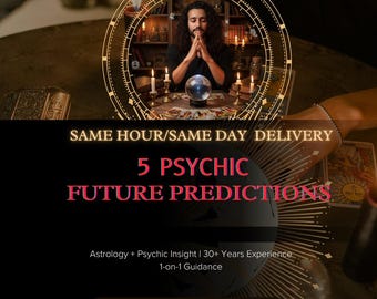 5 Psychic Future Predictions: Accurate Personalized Reading (PDF Report)