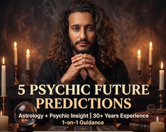 5 Psychic Future Predictions | Personalized Psychic Reading | Love, Career, Money & Life Guidance PDF