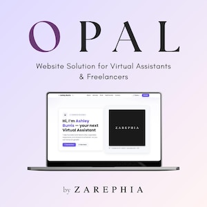 Virtual Assistant Portfolio | Freelancer Website | No Code HTML Template | Opal
