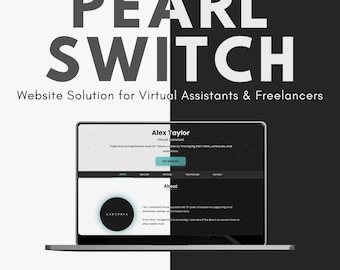 Portafolio de asistente virtual / Sitio web para freelancers / Plantilla HTML sin código / Pearl Switch