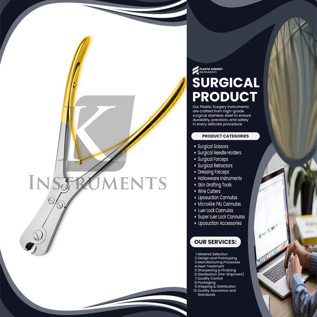 Flush Cutter Insert Front & Side Flush Cutter 18cm | TC Surgical Tool | Wire Capacity up to ...