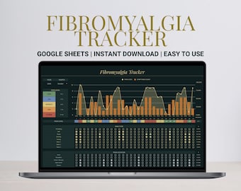 Fibromyalgia Tracker: Symptoms, Pain & Flare-Up Log (Google Sheets)