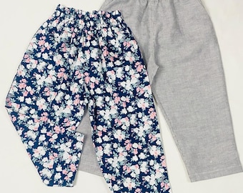 Izy Pant Sewing Pattern: Kids Comfy Pants, Sizes 7-12 Years (PDF Pattern)