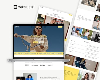 Website template for Creative Agency, Wix Studio template, Customizable website, Drag and drop, Website design, Small business website