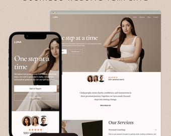 Coaching Website Template made in Wix Studio, Wix template, Premium Template, Personal Blog, Modern Website Template, Minimalist Design