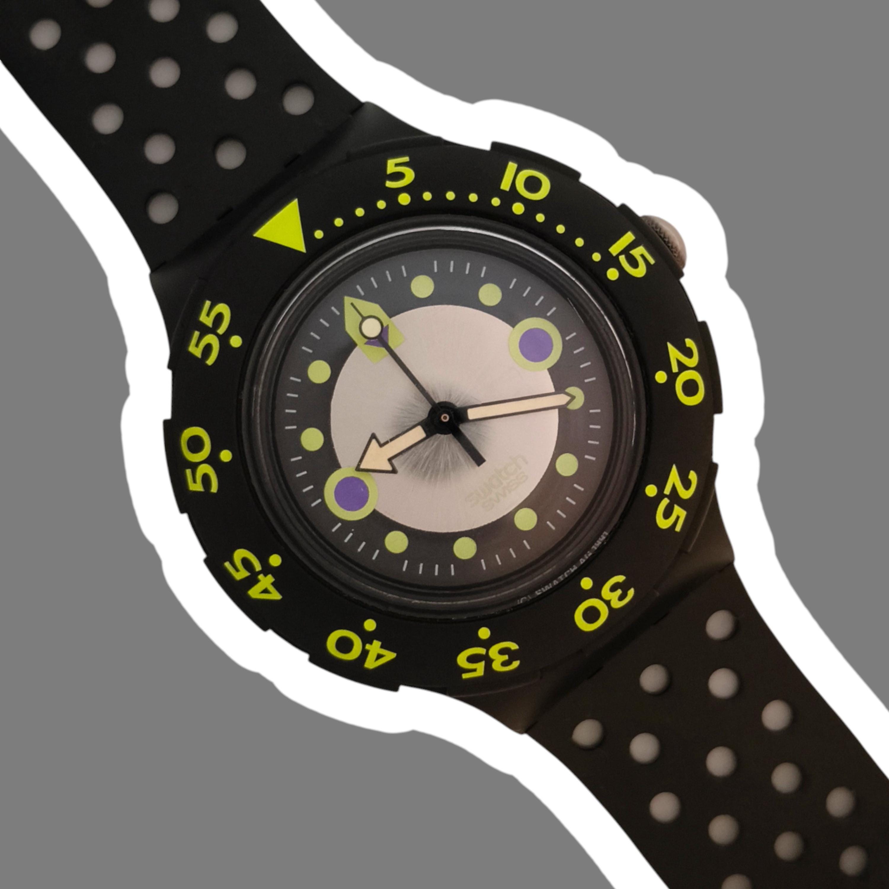 SDB102 - SHAMU - BLACK WAVE - 1992 - Scuba 200 - Swatch 